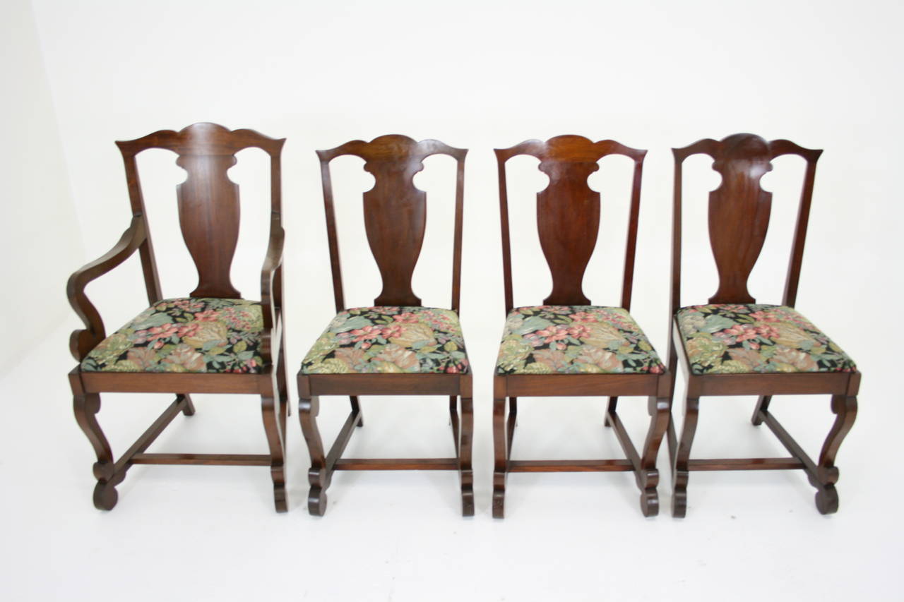 Eight Antique American Mahogany Empire Dining Chairs (Six and Two Armchairs) 2
