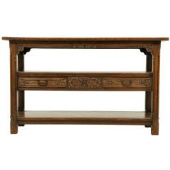 Oak Art Noveau Two Tiered Server Oak Art Noveau Two Tiered Server