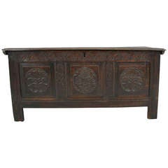 Early 19th Century Oak Coffer, Trunk