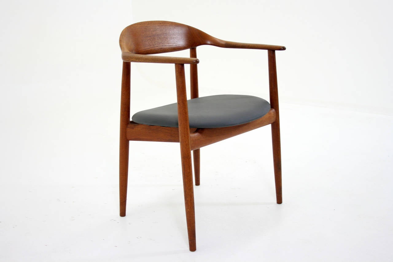 Danish Mid Century Modern Teak Arm Chair by Kurt Ostervig for Brande 4