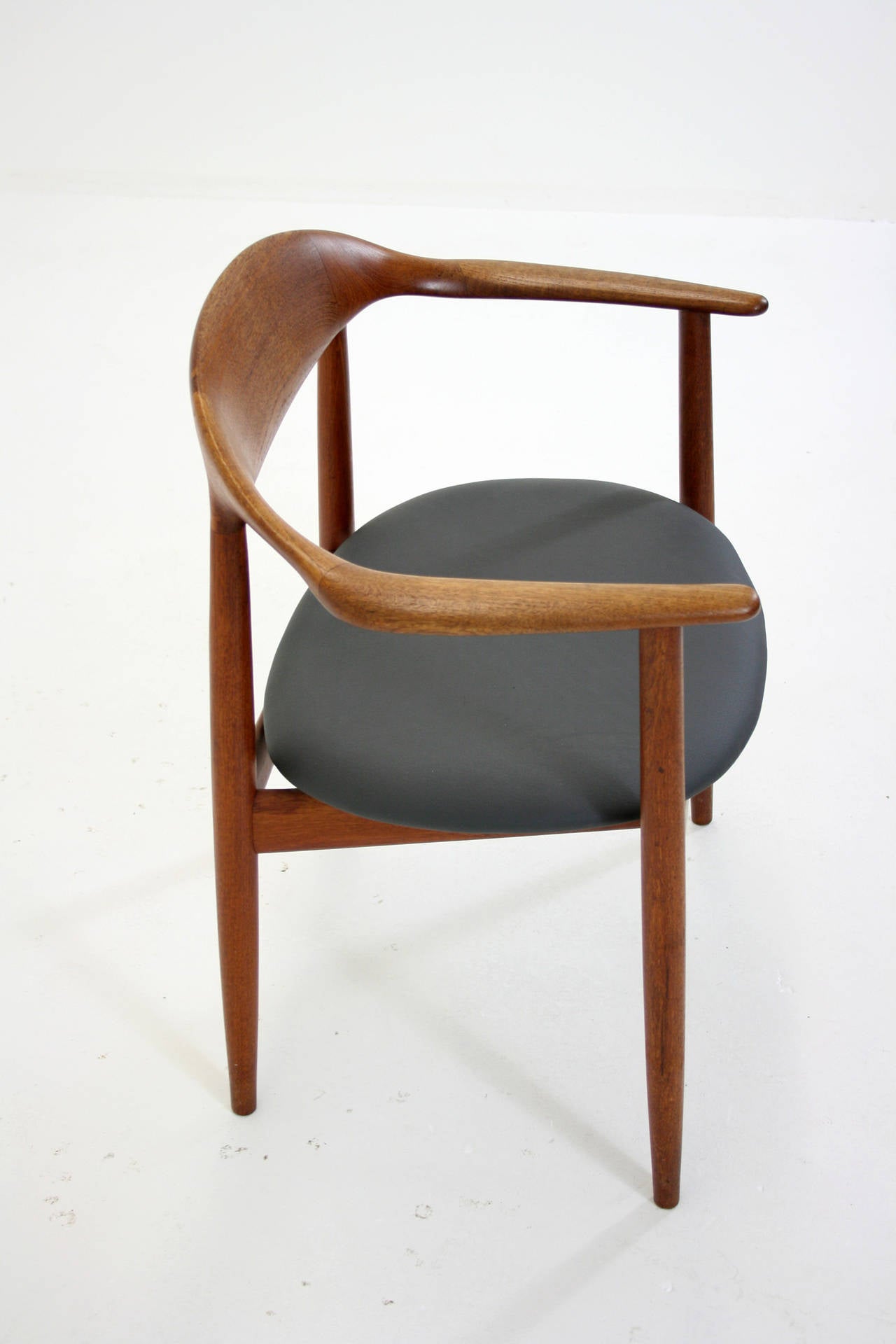 Danish Mid Century Modern Teak Arm Chair by Kurt Ostervig for Brande 3
