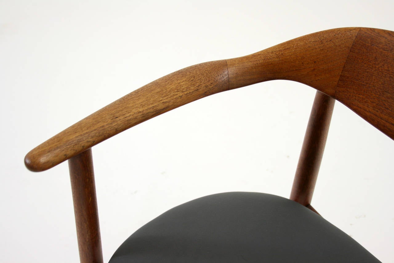 Danish Mid Century Modern Teak Arm Chair by Kurt Ostervig for Brande 1
