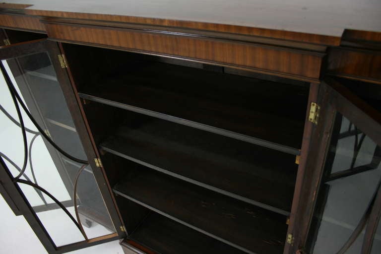 Early 20th Century Mahogany Breakfront Bookcase, China, Display Cabinet 2