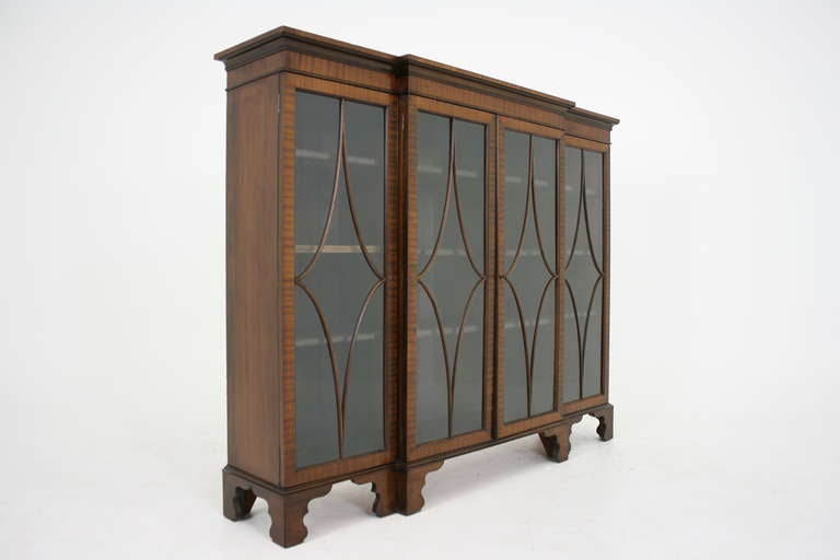 Early 20th Century Mahogany Breakfront Bookcase, China, Display Cabinet 6