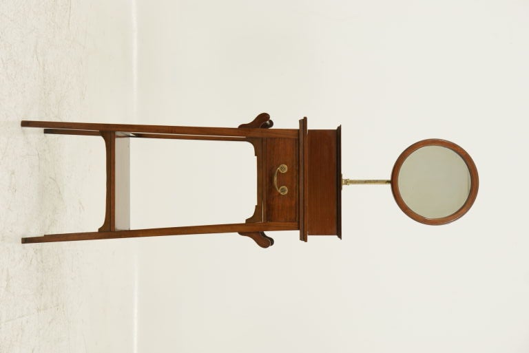 19th Century Mahogany Telescopic Shaving Stand