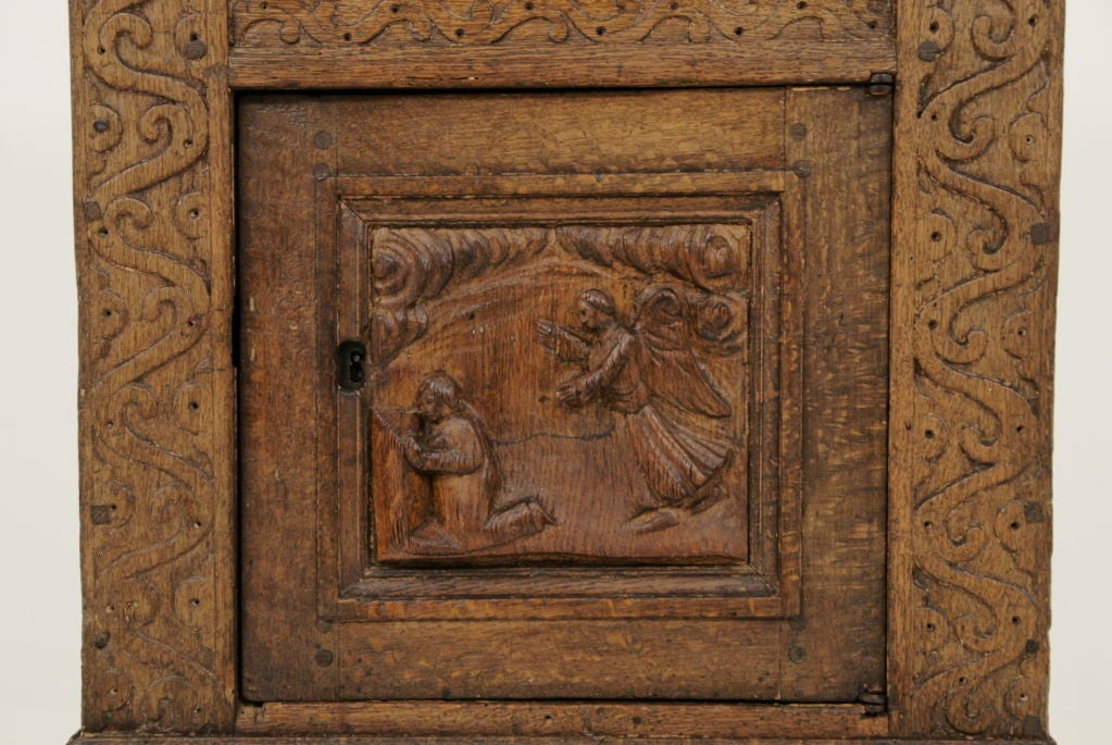 19th Century Oak Bible Box / Cabinet 1