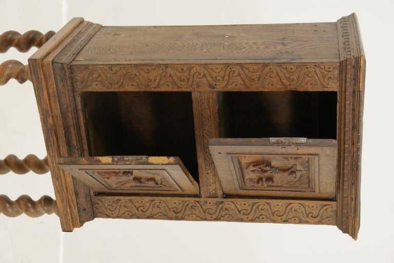 19th Century Oak Bible Box / Cabinet 2