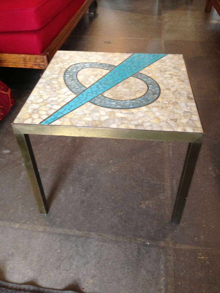 Mosaic Tile Top Table