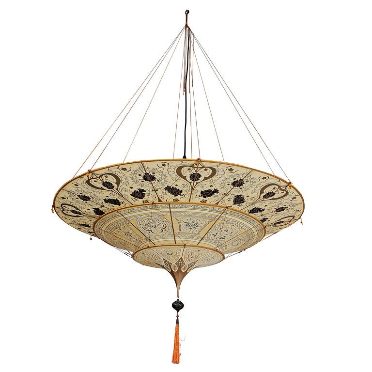 monumental fortuny hanging chandelier