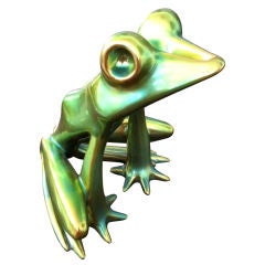 Zsolnay Iridescent Glazed Frog