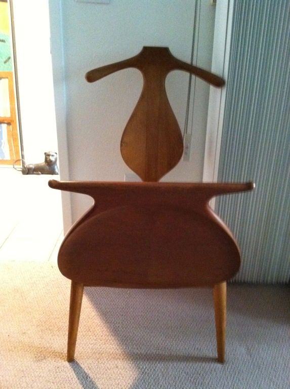 Chaise de valet d'époque de Hans Wagner.
