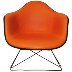 Orange Mid-Century Modern Eames Lounge Chair by Herman Miller-LAR