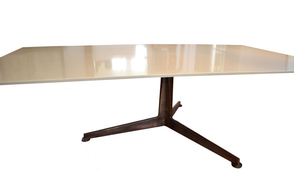 Mid-20th Century Florence Knoll Inspired Dining Conference Table For Sale