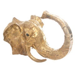 Mid Century  "Elephant Head" Sculpture