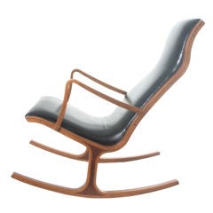 Tendo Mokko Heron Bentwood Frame Rocking Chair