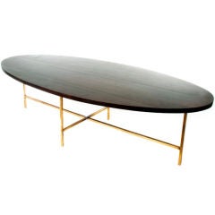 Vintage Paul McCobb Walnut and Brass Coffee Table Vintage Paul McCobb Walnut and Brass Coffee Table