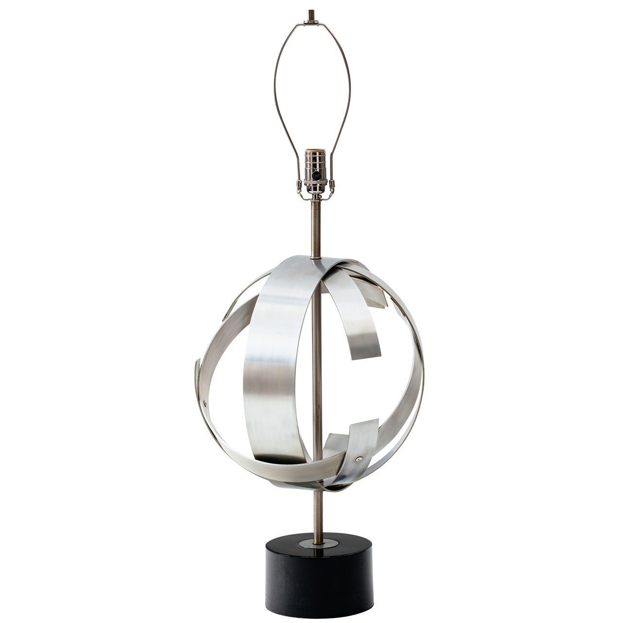 Abstract Aluminum Sphere Lamp by Laurel Lighting Company, circa 1970