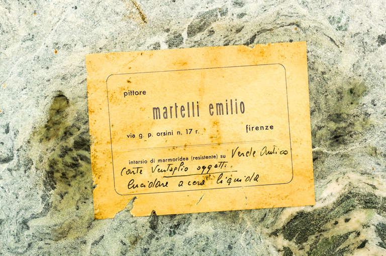 Emilio Martelli 1950s Italian Scagliola Coffee Table 1