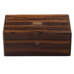 Art Deco Macassar Ebony Humidor Box