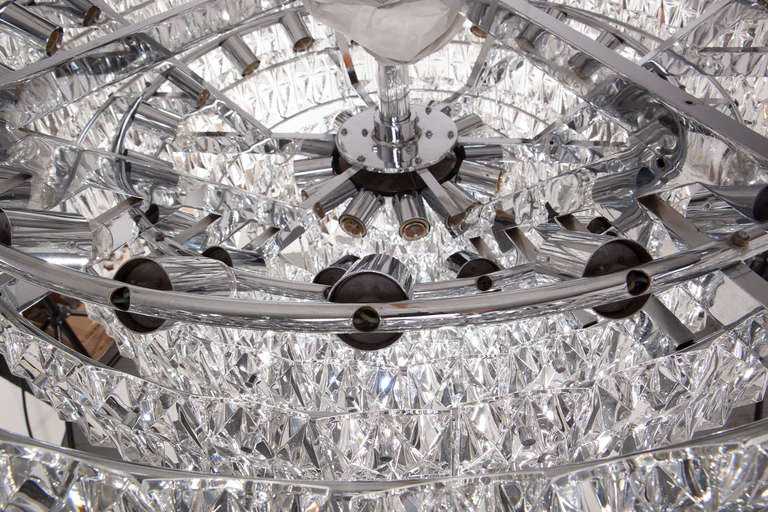 20th Century  Palatial Kinkeldey Faceted Crystal Nine Tier Chandelier For Sale