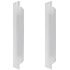 Karl Springer Frosted Glass Wall Sconces