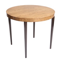 Bleached Rosewood Round Games Table