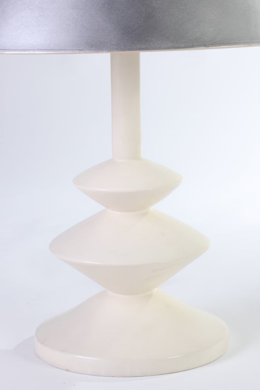 Mid-Century Modern Jacques Grange Sculptural Plaster Lamp After Giacometti