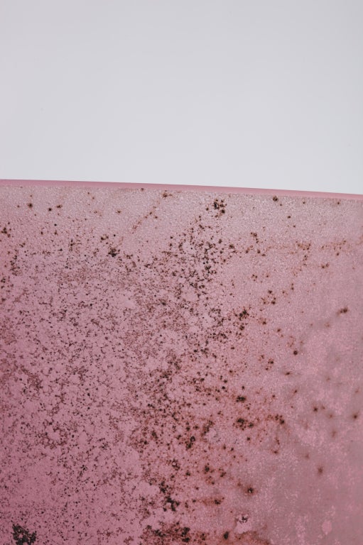 Seguso Scavo Glass Hurricane Vase