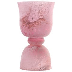 Seguso Scavo Glass Hurricane Vase