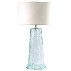 Recycled Draped Glass Lamp