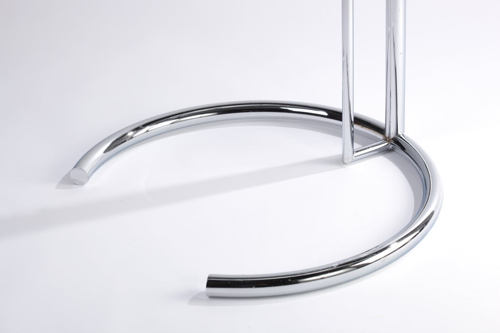 Eileen Gray E-1027 Chrome and Glass Table 2