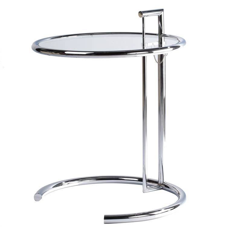 Eileen Gray E-1027 Chrome and Glass Table