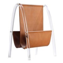 1970s Lucite Frame Magazine Holder