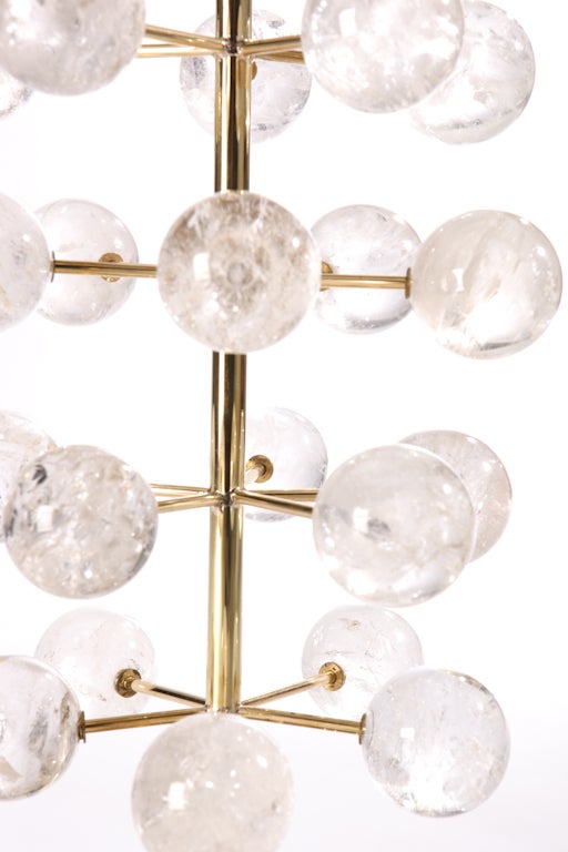 Mid-Century Modern Rock Crystal Orb Tree Lamps