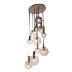 RAAK Twelve Glass Sphere Chandelier