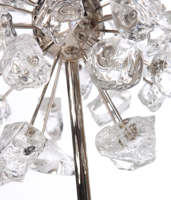 Glass Meteorite Sputnik Lamps In Excellent Condition In New York, NY