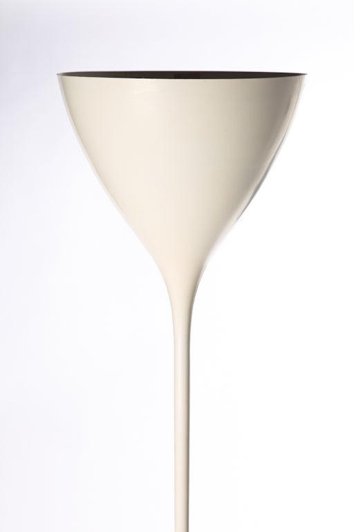 Max Bill Enameled Floor Lamp Torchiere