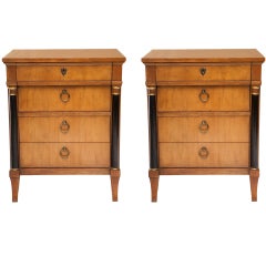 Pair of 1960's Baker Neoclassical End Tables