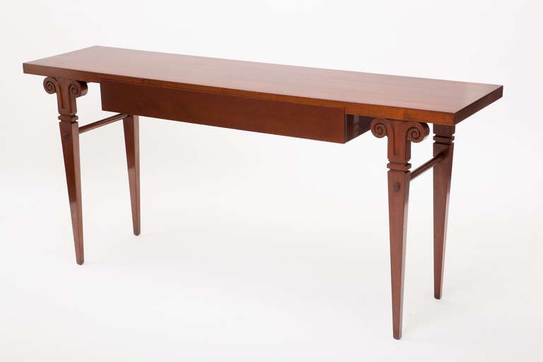 Tommi Parzinger "Ram" Mahogany Console