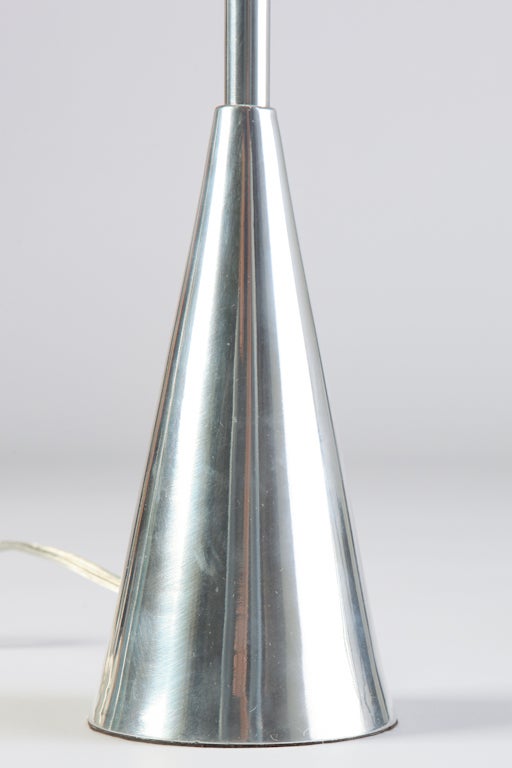 American Pair of Aluminium Starburst Lamps