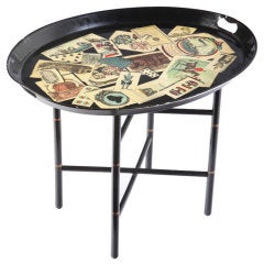 Fornasetti Lacquered Tray Table