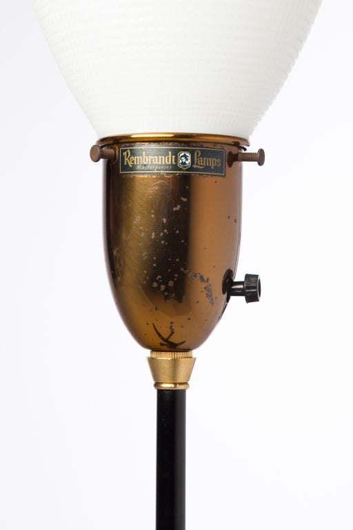 20th Century Rembrandt Anodized Aluminium Dove Lamp