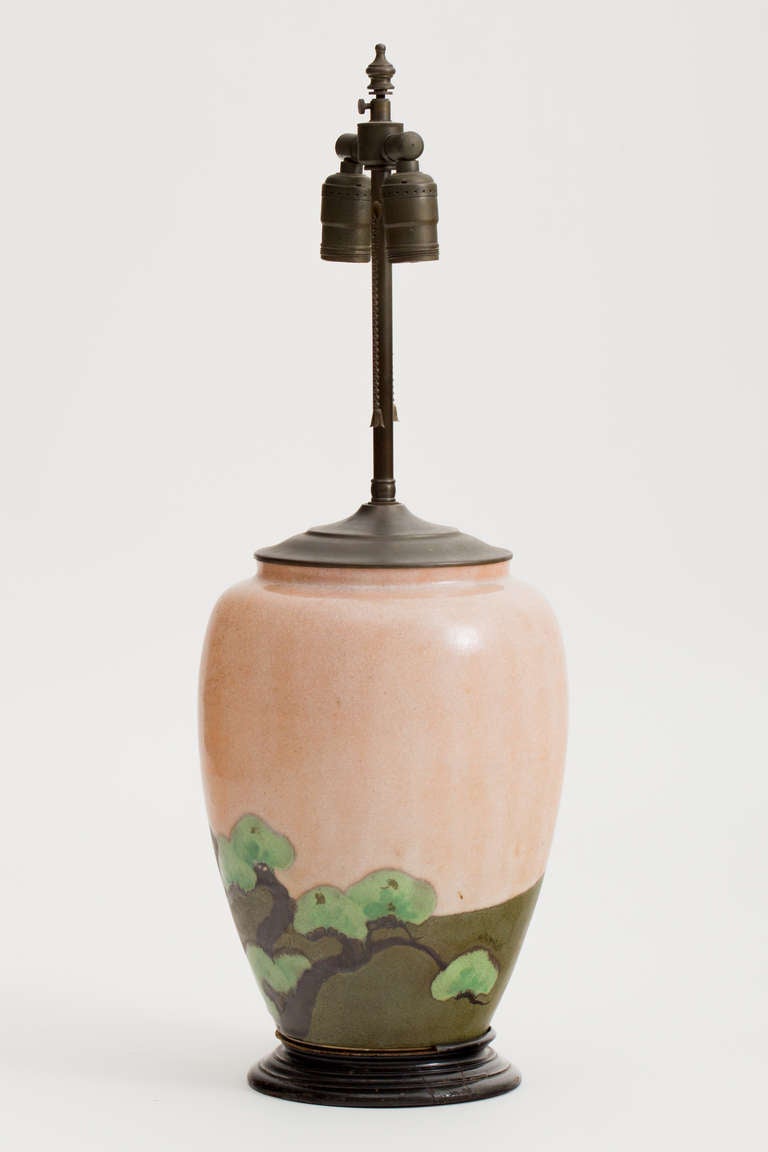 art pottery lamp