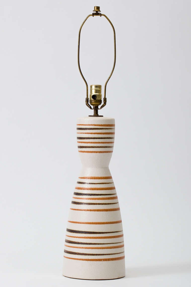 Mid-Century Modern 1960's California Pottery Lamp