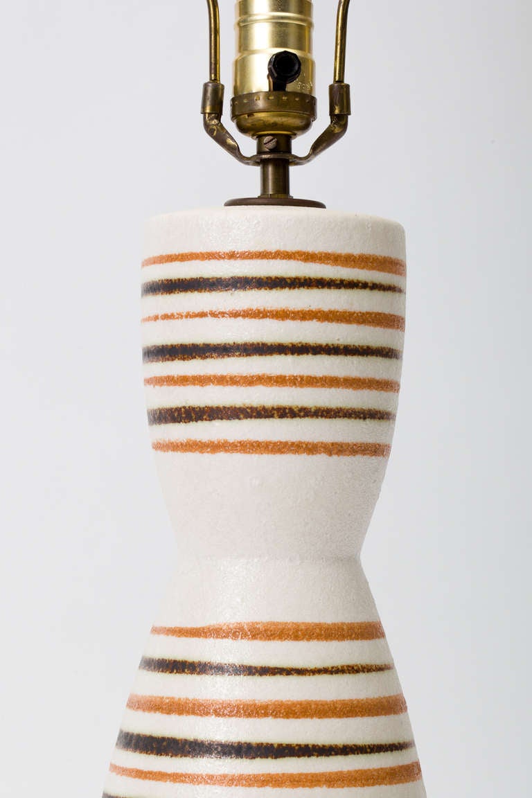 American 1960's California Pottery Lamp