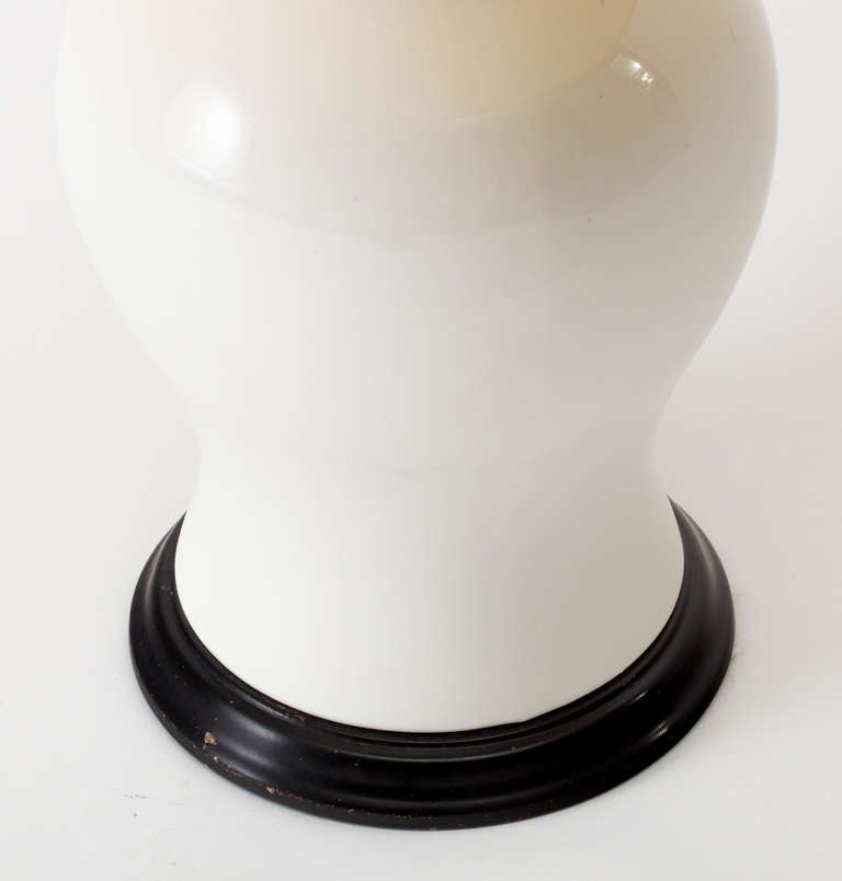 white ginger jar lamps