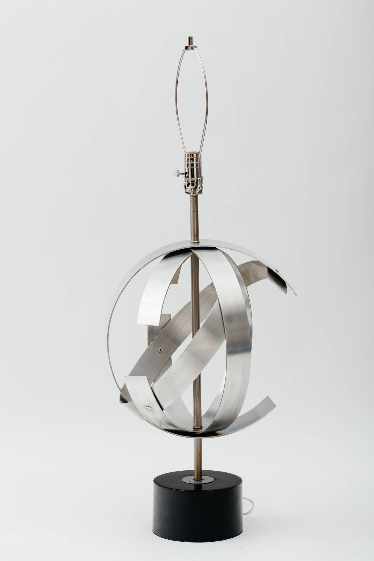 Mid-Century Modern Abstract Aluminum Sphere Lamp by Laurel Lighting Company, circa 1970