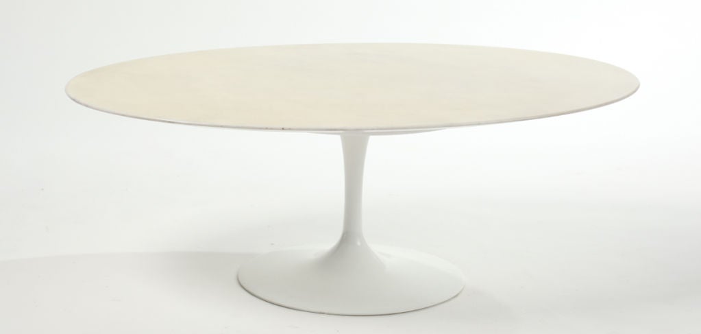 Italian Eero Saarinen Marble Top Tulip Coffee Table