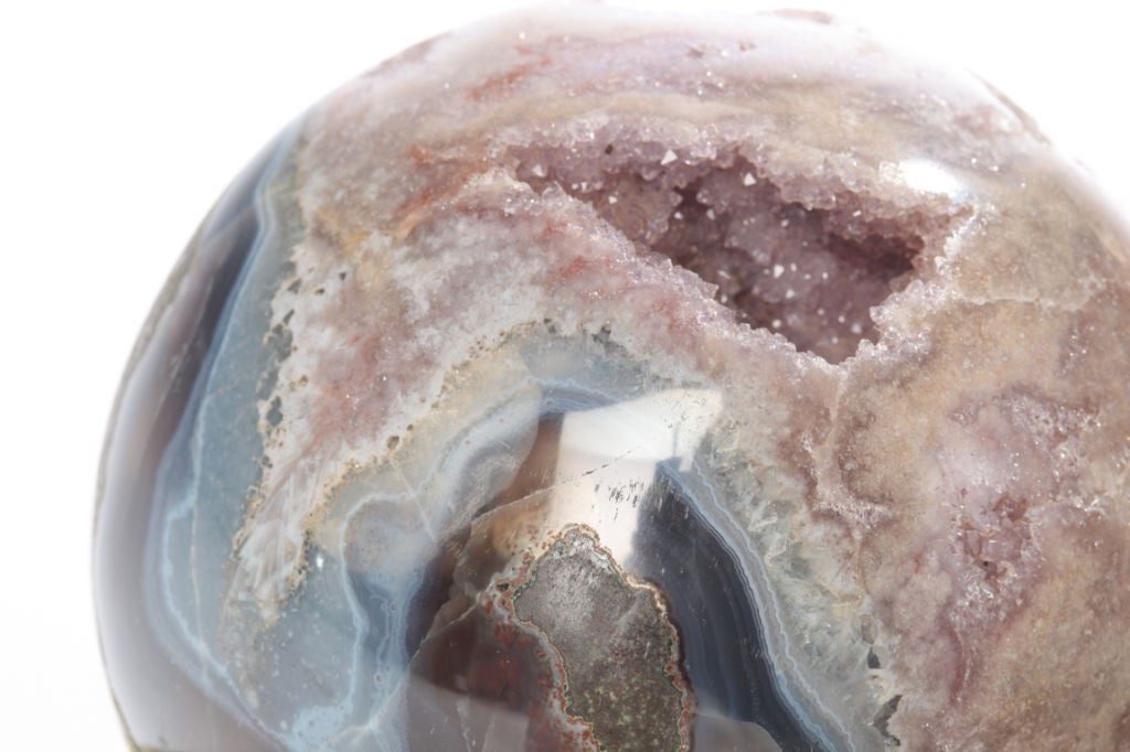 Hand-Carved Semi Precious Orb Constellation Sculpture