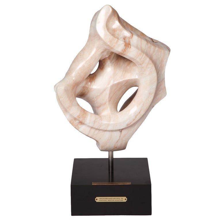 Charles Daidone Pivoting Marble Sculpture, circa 1976 For Sale
